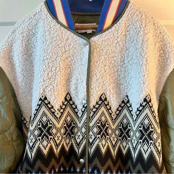 Anthropologie fall 2024 Tierney Fair Isle quilted jacket. EUC. - Picture 5 of 7